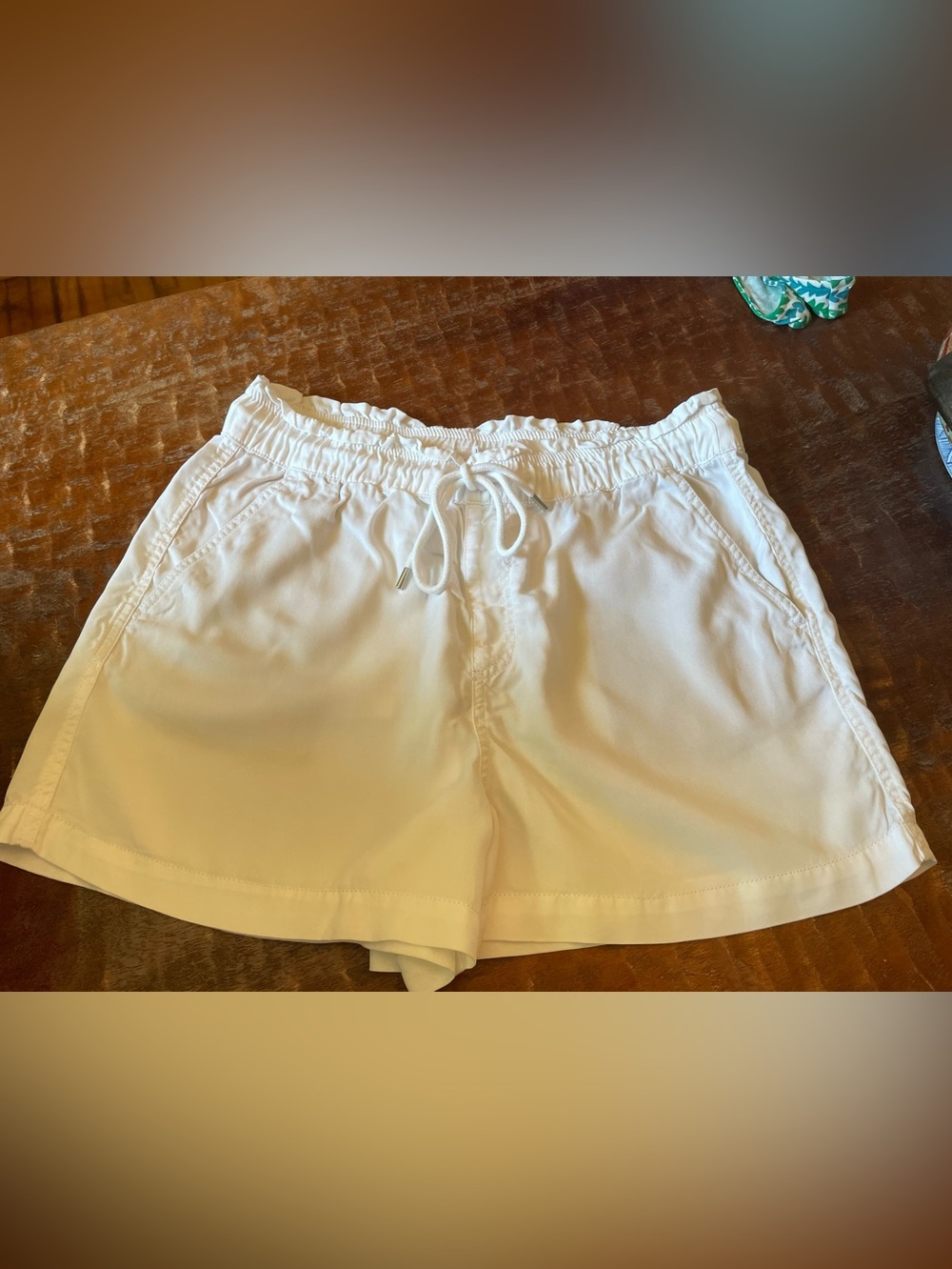 Loft Women's White Drawstring Casual Shorts Large